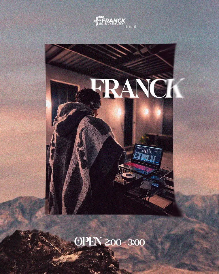 Franck, DJ y productor de Quito